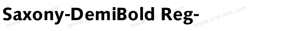 Saxony-DemiBold Reg字体转换